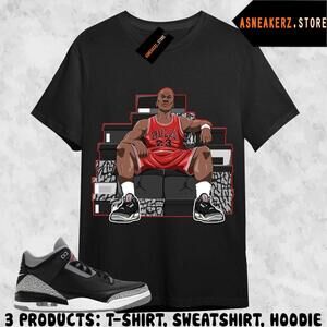 Shirt To Match Aj 3 Og Black Cement Matching Tee Mj T-Shirt